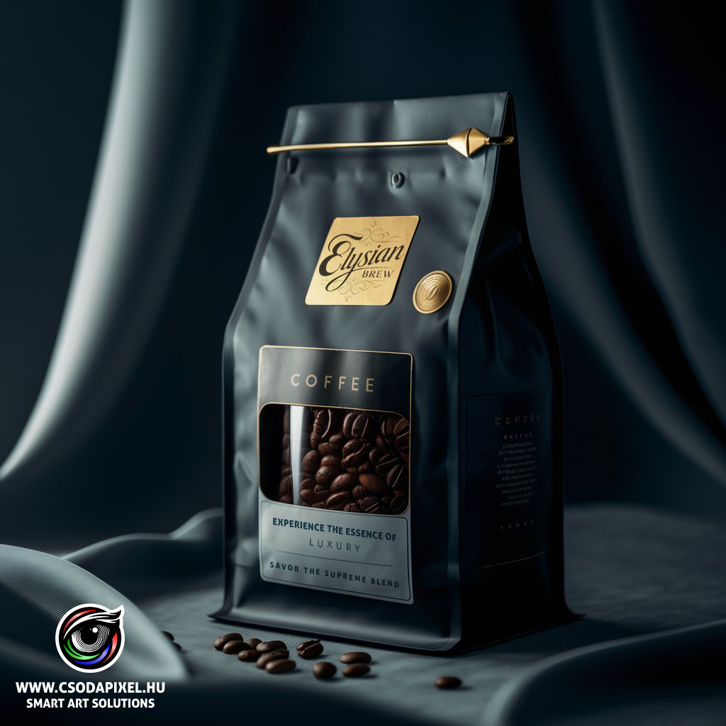 csodapixel ai art luxury coffee packaging design